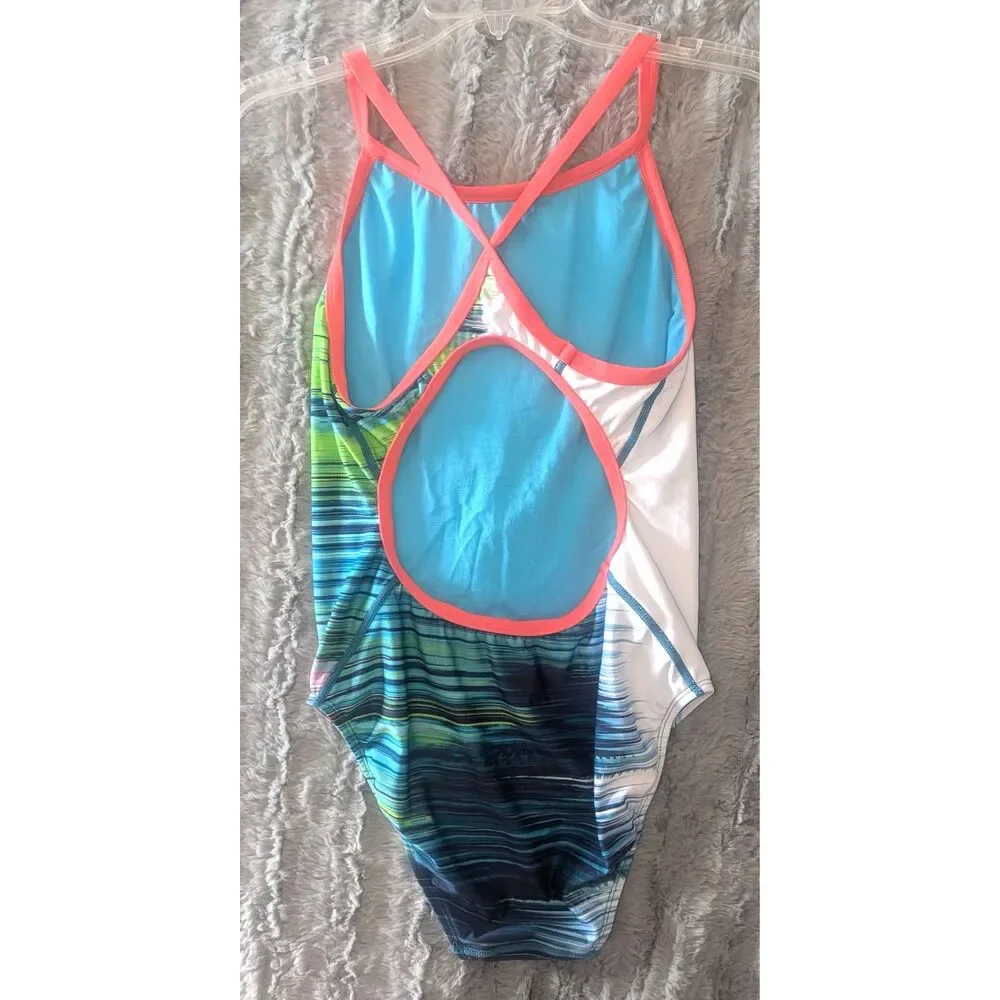 TYR Durafast Elite Diamondfit One Piece Swimsuit Size XL Size 38 Competitive